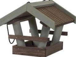 Outlet Siena Garden Vogelhaus Kiefer Braun und Olive 29 cm x 26 cm x 24 cm FSC®