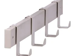 Sale Siro Hakenleiste 1444 Metall Länge 404 mm 4 Haken Nickel Matt