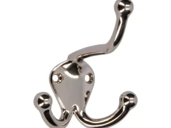 Clearance Siro Huthaken 581 Metall Nickelfarben Glänzend Lochabstand 23 mm