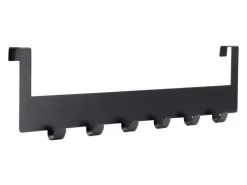 Outlet Siro Türgarderobe 1977 Metall Uni Schwarz Matt Länge 375 mm 6 Haken