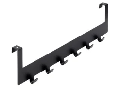 Outlet Siro Türgarderobe 1977 Metall Uni Schwarz Matt Länge 375 mm 6 Haken