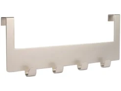 Clearance Siro Türgarderobe 1977 Metall Länge 255 mm 4 Haken Nickel Matt