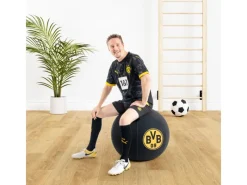 Sitting Ball Hocker BVB VIP 120 l Schwarz