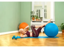 New Sitting Ball Hocker Mesh 150 l Orange