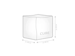 Discount Sitting Point Hocker Cube Scuba 60 l Eukalyptus