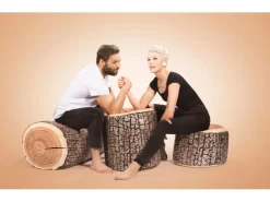 Sitting Point Hocker Wood 200 l Natur Holzoptik-Muster