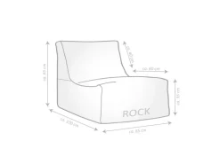 Online Sitting Point Sessel Santorin Rock 280 l Streifen-Muster Anthrazit