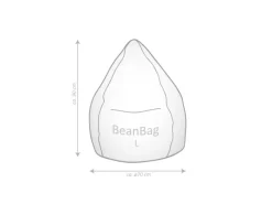 New Sitting Point Sitzsack BeanBag Kicker 120 l Grün Fußball-Muster