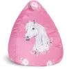 Sitting Point Sitzsack Bean Bag Horse 220 l Rose Bunt