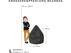 New Sitting Point Sitzsack Brava BeanBag 120 l Eukalyptus