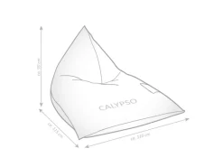 Clearance Sitting Point Sitzsack Calypso Santorin 300 l Streifen-Muster Grün