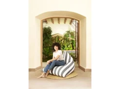 Clearance Sitting Point Sitzsack Calypso Santorin 300 l Streifen-Muster Grün