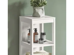 Discount SoBuy Badezimmerschrank Hochschrank mit 2 Körben Badregal 30x144x30cm Weiß FRG126-W