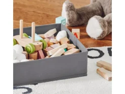 Online SoBuy Bücherregal für Kinder Kinderregal mit 2 Boxen Aufbewahrungsregal KMB71-W