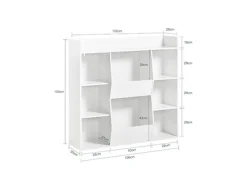 Discount SoBuy Bücherregal für Kinder Kinderregal Aufbewahrungsregal Standregal KMB55-W