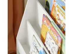 Sale SoBuy Bücherregal Kinderregal mit 2 Boxen Aufbewahrungsregal Weiß KMB69-W