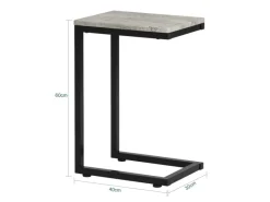 New SoBuy Betttisch Beistelltisch Sofatisch Nachttisch Pflegetisch Grau FBT44-HG