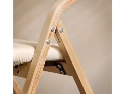 New SoBuy Esszimmerstuhl Klappstuhl Küchenstuhl Polsterstuhl mit Lehne FST40-W Beige