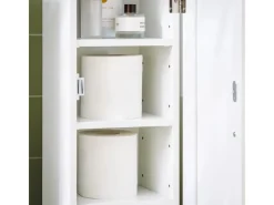 Hot SoBuy Freistehend Toilettenpapieraufbewahrung Holz Weiß FRG177-W