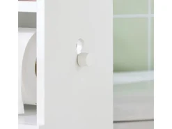 Hot SoBuy Freistehend Toilettenpapieraufbewahrung Holz Weiß FRG177-W