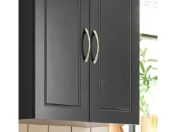 Online SoBuy Hängeschrank Badezimmerschrank mit Verstellbarem Regal 60x60x30cm Schwarz FRG231-SCH