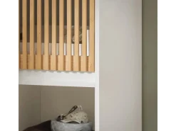 SoBuy Hochschrank Badregal Badezimmerschrank Badezimmermöbel BZR127-W