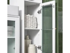 Online SoBuy Hochschrank Badschrank Badregal Badezimmerschrank Weiß BZR118-W