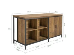 Best SoBuy Kücheninsel Freistehend Küchenschrank Sideboard 170x89x60cm KNL01-F