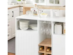 SoBuy Kücheninsel Küchenschrank Kommode Sideboard Buffet KNL07-WN