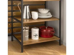 Hot SoBuy Kücheninsel Sideboard Kommode Küchenschrank Flurschrank Vintage FSB71-PF