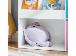 SoBuy Kinder Bücherregal Kinderregal mit 5 Ablagen Spielzeugregal Weiß KMB37-F