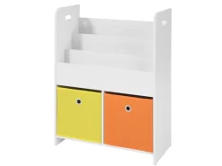 Clearance SoBuy Kinder Bücherregal Kinderregal mit 3 Ablagen Spielzeugregal Weiß KMB27-W