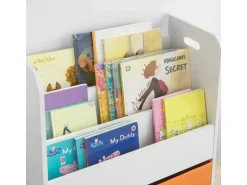 Clearance SoBuy Kinder Bücherregal Kinderregal mit 3 Ablagen Spielzeugregal Weiß KMB27-W