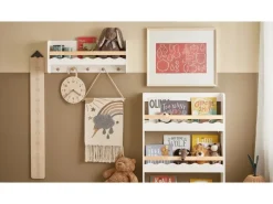 Online SoBuy Kindergarderobe mit Ablage Kinderregal Bücherregal Wandregal Weiß KMB78-W