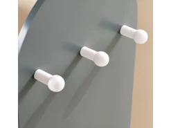 Discount SoBuy Kinderkleiderschrank mit 3 Haken Kleiderständer mit Box KMB40-HG Grau