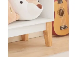 Best SoBuy Kinderregal mit 3 Fächern Bücherregal Aufbewahrungsregal Weiß KMB47-W