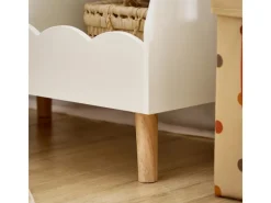 SoBuy Kinderregal mit 3 Fächern Bücherregal Aufbewahrungsregal Weiß KMB100-K-W