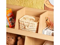 New SoBuy Kinderregal mit 5 Fächern Bücherregal Aufbewahrungsregal KMB111-N Natur