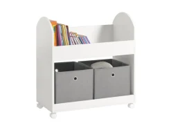 Sale SoBuy Kinderregal mit 2 Stoffboxen Bücherregal Aufbewahrungsregal KMB53-W