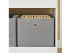 Sale SoBuy Kinderregal mit 2 Stoffboxen Bücherregal Aufbewahrungsregal KMB53-W