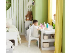 SoBuy Kindertisch mit 1 Stuhl Kindersitzgruppe Maltisch für Kinder KMB60-W