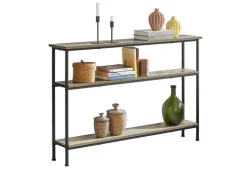 Sale SoBuy Konsolentisch mit 3 Ablagen Flurtisch Sideboard Vintage FSB49-PZ