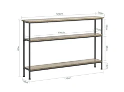 Sale SoBuy Konsolentisch mit 3 Ablagen Flurtisch Sideboard Vintage FSB49-PZ