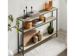 Sale SoBuy Konsolentisch mit 3 Ablagen Flurtisch Sideboard Vintage FSB49-PZ