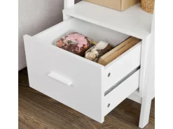 Best SoBuy Leiterregal mit Ablagen und Schublade MDF Weiß FRG116-K-W
