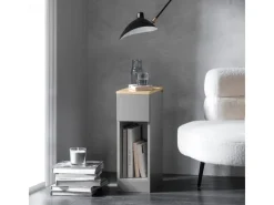 New SoBuy Nachttisch 2er Set Sofatisch Beistelltisch Hellgrau FBT111-HGx2