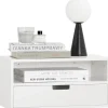 Discount SoBuy Nachttisch Nachtregal Nachtschrank Wandschrank Hängeschrank NKD03-W