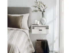 Discount SoBuy Nachttisch Nachtregal Nachtschrank Wandschrank Hängeschrank NKD03-W