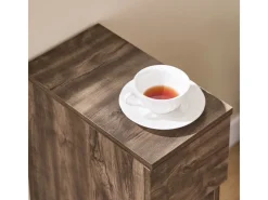 SoBuy Nachttisch Schmal Beistelltisch mit Schublade und 2 Ablage FBT111-SN