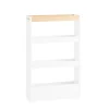 Clearance SoBuy Nischenwagen mit 4 Etagen Küchenregal Schmal Weiß 15x80x50cm NSR12-W
